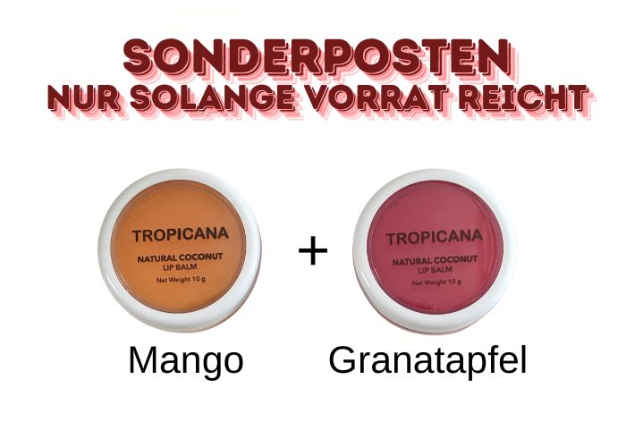 Sonderposten Lippenpflege mit Kokosöl