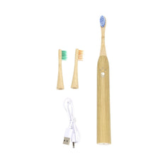 Elektrische Schall-Zahnbürste aus Bambus
